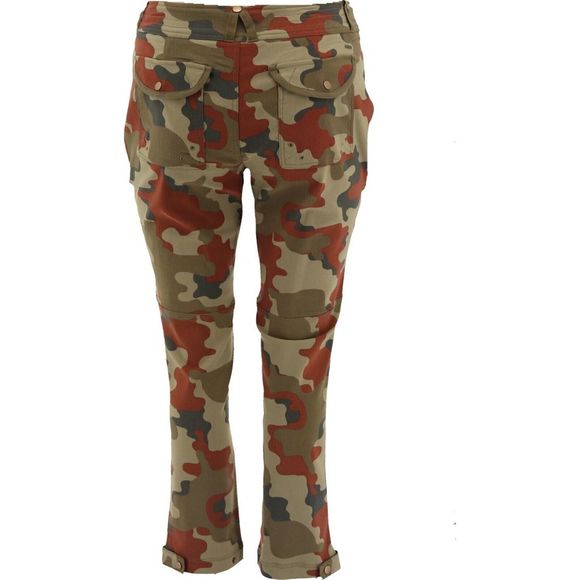 GILI Stretch Camo Printed Cargo Pants Olive A382116B - Picture 5 of 9